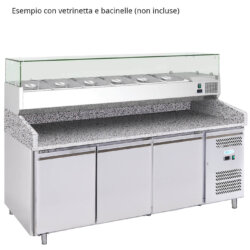 Professional Refrigerated Pizza Counter Ventilated -2°C/+8°C 200cm 580 Liters Forcold Professional Refrigerated Pizza Counter Ventilated -2°C/+8°C 200cm 580 Liters Forcold