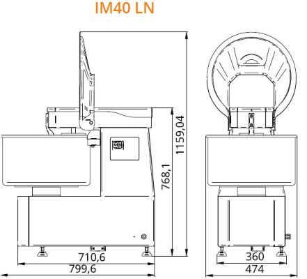 Professionelle Spiralkneter leichte Kapazität 36 kg 40LN Fimar Professionelle Spiralkneter leichte Kapazität 36 kg 40LN Fimar