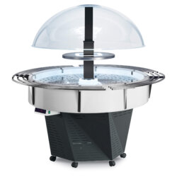 Island positive refrigerated display case +3/+10°C circular display with dome SCAIOLA EVO Island positive refrigerated display case +3/+10°C circular display with dome SCAIOLA EVO