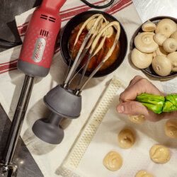 Profi-Tauchmixer mit Zubehörset Top Chef Variable Geschwindigkeit FAMA MIOMIX TOPCHEFTOP Profi-Tauchmixer mit Zubehörset Top Chef Variable Geschwindigkeit FAMA MIOMIX TOPCHEFTOP