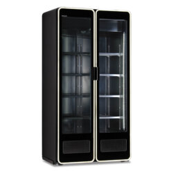 Vertical beverage display case -1/+4°C capacity 1200 lt Black