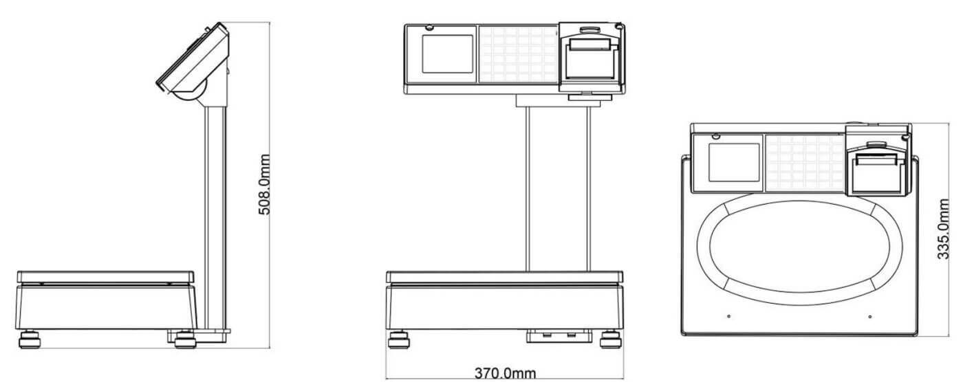 Electronic Countertop Scales with Receipt Suprema Light Electronic Countertop Scales with Receipt Suprema Light