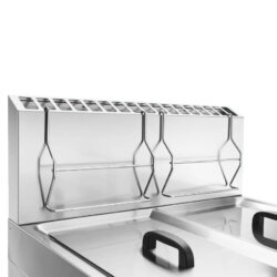 Gasfritteuse 17 +17 Liter Tiefe 70 cm auf Elframo Tiefziehwannenschrank Gasfritteuse 17 +17 Liter Tiefe 70 cm auf Elframo Tiefziehwannenschrank